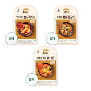 CJ 다담 찌개양념 베스트(순두부5/정통된장5/부대찌개5)