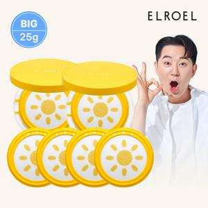 [빅]  파데프리 옐로우 팡팡 빅 선쿠션 25g 본품2+리필4_ELROEL