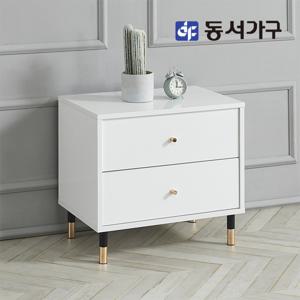 동서가구 네오 유럽감성 골드캐슬 600 2단 협탁NES134