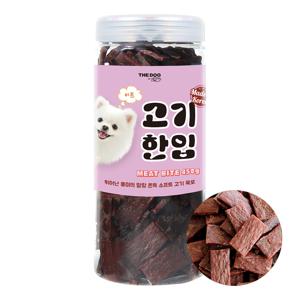 더독 강아지 고기한입 소프트 육포 져키 비프 450g