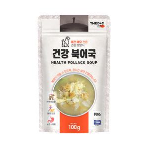 더독 강아지습식간식 파우치 간편건강 북어국 100g