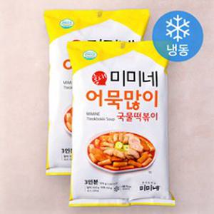 미미네 어묵많이 국물떡볶이 (냉동), 570g, 2봉