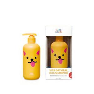 리에토모티 비타오트밀 천연 애견 강아지 샴푸 300ml 린스 겸용 전연령 얼굴 발 공용, 1개