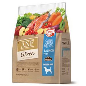 ANF 생후 4개월 이상 식스프리 인도어 독 건식사료, 연어, 2kg, 1개