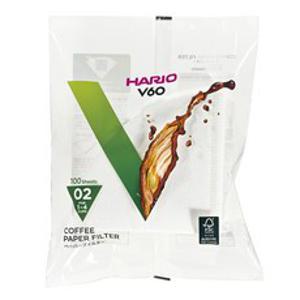 하리오 V60 종이필터 02 화이트 1~4잔용, 100개, 1세트