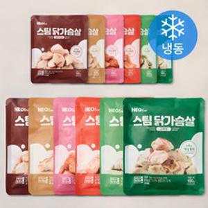 허닭 스팀 닭가슴살 100g 6종 x 2p 세트 (냉동), 1세트