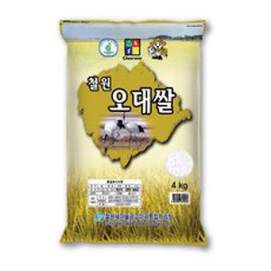 철원오대쌀 백미 상등급, 4kg, 1개