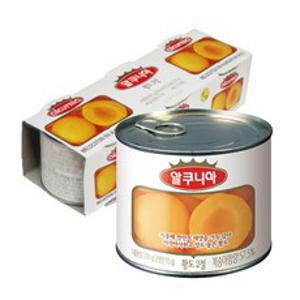 알쿠니아 황도2절 과일통조림, 600g, 1개