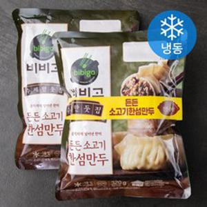 비비고 수제만둣집 든든 소고기 한섬만두 (냉동), 320g, 2개입