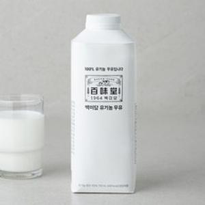 백미당 유기농 우유, 750ml, 1개