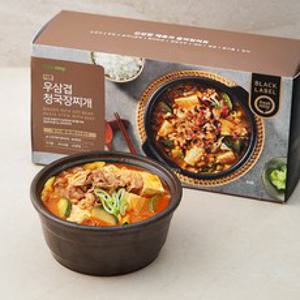 프레시지 더큰 우삼겹 청국장찌개 밀키트, 718g, 1개