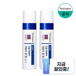 뉴트로지나 모이스춰라이져 SPF15 립밤, 무향, 4g, 2개