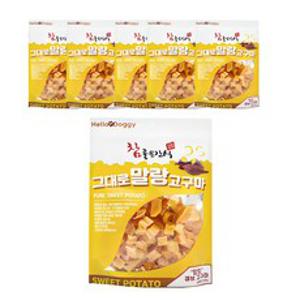 참좋은간식 그대로 말랑 강아지 간식, 큐브고구마, 250g, 6개