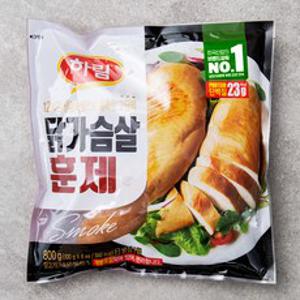 하림 닭가슴살 훈제 8개입, 800g, 1개