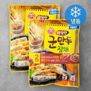 오뚜기 바삭한 잡채 군만두 (냉동), 500g, 2개