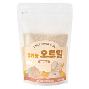 퍼기 유아용 이유식용 유기농 세척 오트밀 작은 입자, 300g, 1개