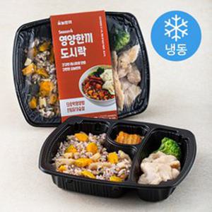 오늘한끼 단호박밥 스팀닭가슴살 도시락 (냉동), 210g, 2개