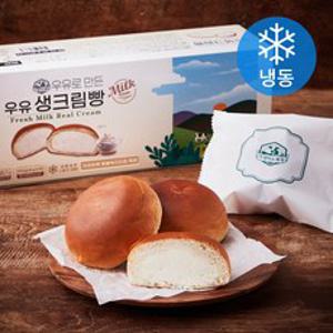 아침미소목장 우유 생크림 빵 6p (냉동), 390g, 1개