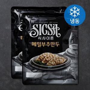 롯데웰푸드 식사이론 메밀부추만두 (냉동), 350g, 2개