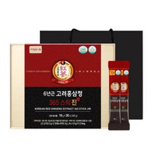 정원삼 6년근 고려홍삼정 365스틱 진 + 쇼핑백, 300g, 1개