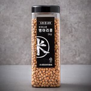 도정공장 씻어나온 병아리콩, 1kg, 1통