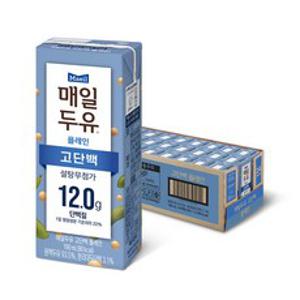 매일두유 고단백 플레인, 190ml, 24개