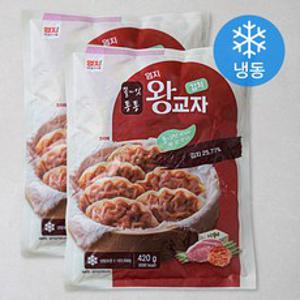 엄지 김치왕교자 (냉동), 420g, 2개