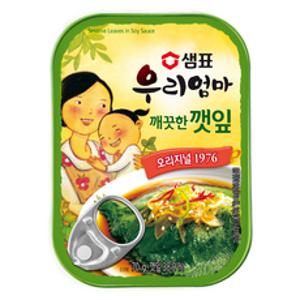 샘표우리엄마 깨끗한깻잎 기타반찬통조림, 70g, 1개