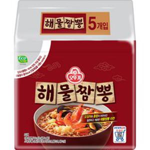 오뚜기 해물짬뽕 120g, 5개