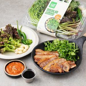 프레시밀 청도미나리삼겹한판, 765g, 1개