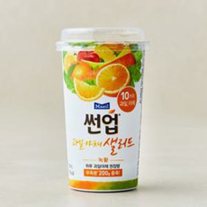 썬업 과일야채 샐러드주스 녹황, 190ml, 1개