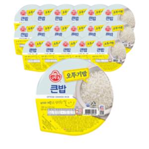 맛있는 오뚜기밥 큰밥, 300g, 18개