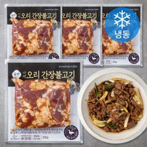 올반 바짝오리 간장불고기 (냉동), 200g, 4팩