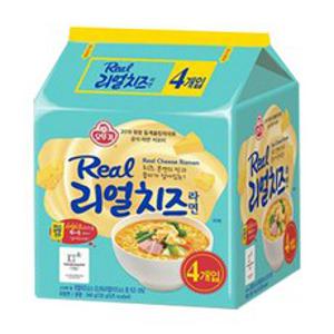 오뚜기 리얼치즈라면 135g, 4개