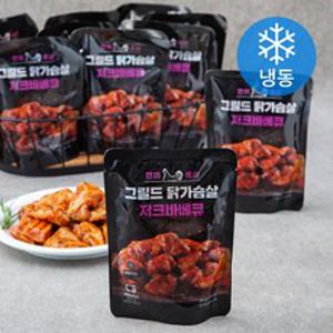 한끼통살 그릴드 닭가슴살 저크바베큐 (냉동), 100g, 10개