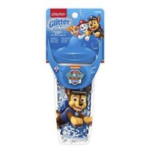 플레이텍스 샘 방지 남아용 글리터 빨대컵 266ml, 1개, Paw Patrol