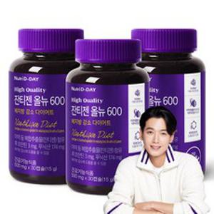 뉴트리디데이 잔티젠 올뉴 600 다이어트 보조제 15g, 30정, 3개