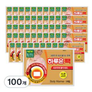 하루온 붙이는 핫팩 50g, 100개