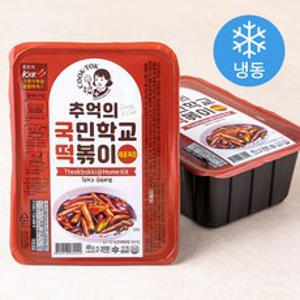 추억의 국민학교 떡볶이 매콤짜장맛 (냉동), 495g, 2개