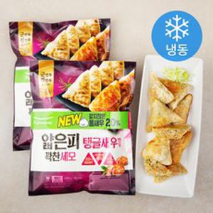 풀무원 얇은피 꽉찬세모 탱글새우만두 (냉동), 480g, 2개