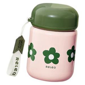 RELEA 캔디빈 스튜 포트 텀블러, 1개, 플라워 폴렌 크림, 800ml