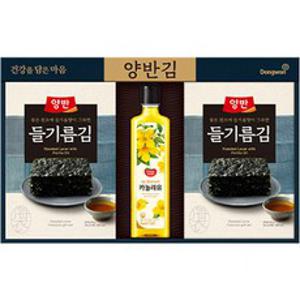 동원 양반김 들기름김 20g x 8p + 카놀라유 850ml 세트 M3호, 4세트