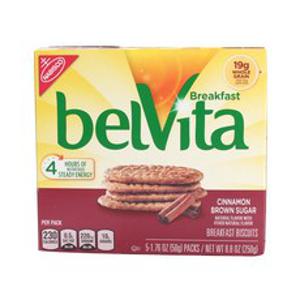 Belvita 브렉퍼스트 비스킷 시나몬 브라운 슈가 홀 그레인 5개입, 250g, 1개