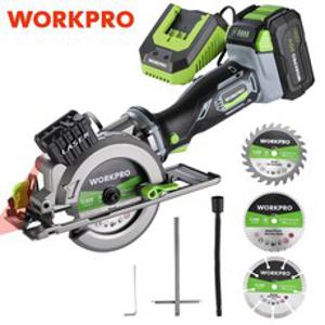 WORKPRO 20V 미니 동전기 원형톱 충전식톱 원형톱 가정용 20V W125231VK, 1개