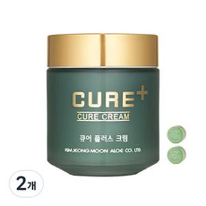 김정문알로에 큐어 플러스 멀티밤 크림 + 2X 크림 2p, 2개, 80g