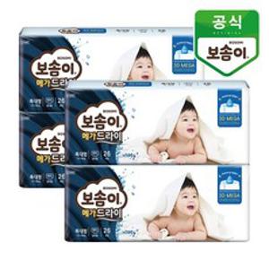 보솜이 메가드라이 팬티형 기저귀 남아용, 특대형(XL), 104매