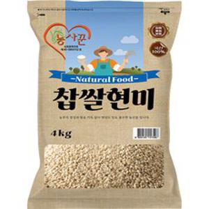 농사꾼 찹쌀현미 찰현미, 4kg, 1개