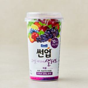 썬업 과일야채 샐러드주스 퍼플, 190ml, 1개