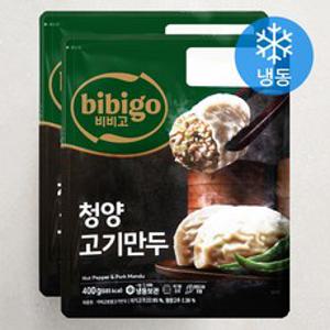 비비고 청양 고기만두 (냉동), 400g, 2개