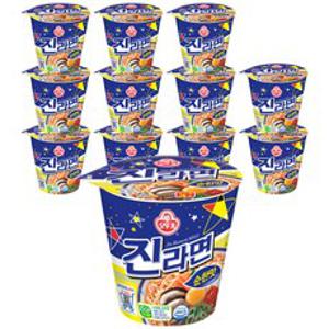 오뚜기 진라면 순한맛 소컵 65g, 12개